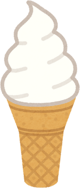 Illustration of a Soft Serve Ice Cream Cone